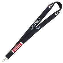BELTOR BJJ SMYCZ / KEY HOLDER PREMIUM "BRAZILIAN JIU-JITSU" czarny - black pas do BJJ z czarnym podszyciem! szer. 2,5cm  B3176 *