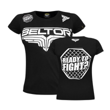 BELTOR BW T-SHIRT GIRL czarny/black  "OCTAGON"   M  B0377 *
