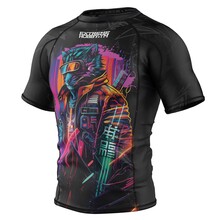 Short Sleeve Rashguard Cyber Animals