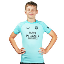 Rashguard dziecięcy FC Armbar krótki rękaw (Miętowy)