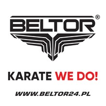 BELTOR NAKLEJKA KARATE VLEPKA PAPIEROWA KARATE WE DO! BIAŁA w 8x8cm B2827