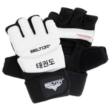 BELTOR TAEKWONDO RĘKAWICE "TKD PRO" czarny/biały - black/white  M  B2620