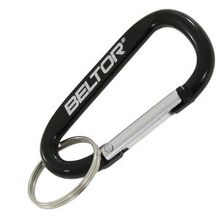 BELTOR BRELOK METALOWY KARABIŃCZYK 6x3x0,5 cm czarny/black B2172