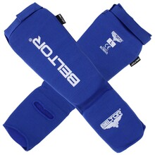 BELTOR OCHRANIACZE GOLENI I ŚRÓDSTOPIA / SHIN INSTEP GUARDS "DEFENDER"  niebieski/blue  L  B1917
