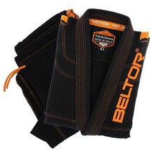 BELTOR BJJ GI / KIMONO "TRAINING" GI 450 GSM black/orange - czarny/pomarańczowy A1 B2400