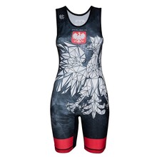 Trykot Zapaśniczy Damski Polska Camo