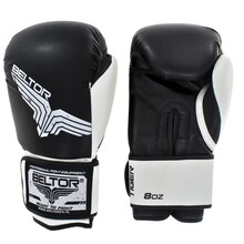 BELTOR RĘKAWICE BOKSERSKIE / BOXING GLOVES "TIGER"   12oz czarny/black B0822