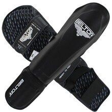 BELTOR OCHRANIACZE GOLENI I ŚRÓDSTOPIA / SHIN INSTEP GUARDS "MMA PRO" czarny/black XL B0138