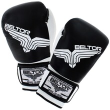 BELTOR RĘKAWICE BOKSERSKIE / BOXING GLOVES    "PRO-FIGHT" 10oz - czarny/black B0012