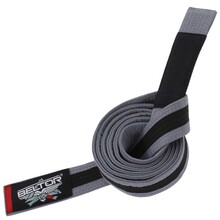 BELTOR BJJ GI BELT / PAS - JUNIOR / DLA DZIECI           grey/black - szary/czarny M1 B1372