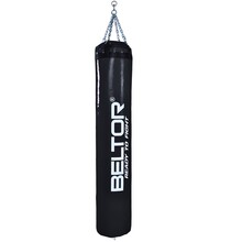 BELTOR WOREK BOKSERSKI 180/35cm / BOXING BAG "PRO X-FIGHTER" (mocny łańcuch – strong chain) czarny – black B1938