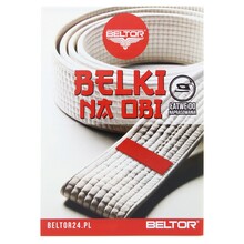 BELTOR BELKA PAGON NA PAS DO KIMONA "KYU OBI" czerwony - red 10x35mm  B2629