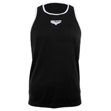 BELTOR BW KOSZULKA BOKSERSKA NA RAMIĄCZKACH / TANK TOP "BOXING ALPHA"  czarny/biały - black/white  L  B2717 *