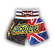 Twins Spodenki Tajskie TWS-850 Black/White/Red/Blue UNITED KONGDOM "L"
