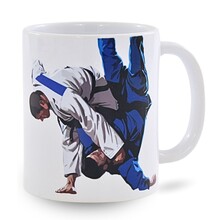 BELTOR JUDO KUBEK / MUG "JUDO TEAM" biały - white  B3158
