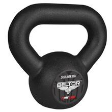 BELTOR HRD SYSTEM LINE KETTLEBELL OBCIĄŻENIE ŻELIWNE  4kg CZARNY / BLACK H0033