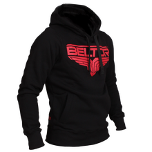 BELTOR BW BLUZA Z KAPTUREM / HOODIE "RED LOGO" czarny/black XXL B1045 *