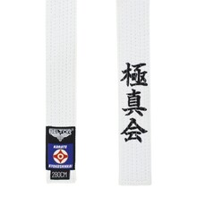 BELTOR KARATE BELT / PAS KYOKUSHINKAI HAFT white/biały 280cm B2513