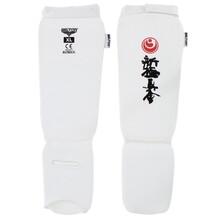 BELTOR KARATE OCHRANIACZE GOLENI I ŚRÓDSTOPIA / SHIN INSTEP GUARDS "KABE SHINKYOKUSHINKAI" biały/white XL  B2208