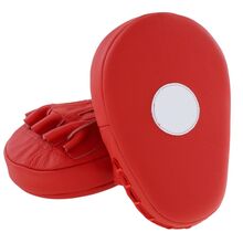 BELTOR TARCZE ŁAPY TRENERA SKÓRZANE PROFILOWANE " RED PROFESSIONAL " + BIAŁY PUNKT BELTOR ( ŁAPKI ) B2230