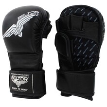 BELTOR RĘKAWICE MMA / MMA GLOVES     "TRAINING"         S - czarny/black B1121