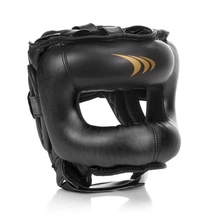 Kask bokserski z osłoną nosa - PRO CZARNY