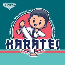 BELTOR NAKLEJKA VLEPKA PAPIEROWA KARATE KIDS 01 w 8x8cm B2174