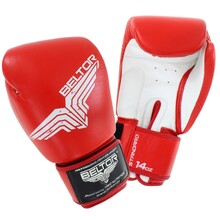 BELTOR RĘKAWICE BOKSERSKIE / BOXING GLOVES    "STANDARD"  16oz - czerwony/red B0019