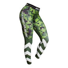 BELTOR BW LEGGINSY DAMSKIE / LADIES LEGGINGS "PIXEL MORO"     XS zielony/green B0926 *