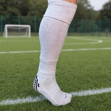 Getry/ skarpety piłkarskie białe bez stóp 37-41