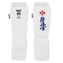 BELTOR KARATE OCHRANIACZE GOLENI I ŚRÓDSTOPIA / SHIN INSTEP GUARDS "KABE KYOKUSHINKAI" biały/white    XS  B2199