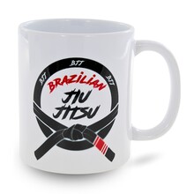 BELTOR BJJ KUBEK / MUG "BJJ 02" biały - white  B3164