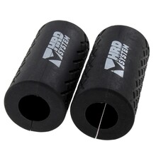 BELTOR - HRD SYSTEM LINE - NAKŁADKI NA GRYF FAT GRIPS (KOMPLET) 50x100mm - 25/28mm czarny/black H0120
