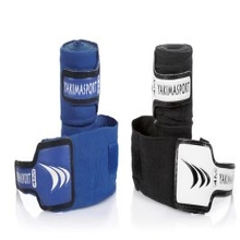 Bandaż bokserski, owijki 4 m Czarny