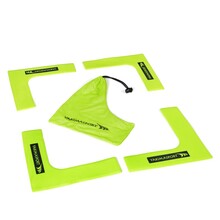 Znaczniki pola płaskie narożniki zestaw 4 szt. Żółty