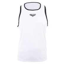 BELTOR BW KOSZULKA BOKSERSKA NA RAMIĄCZKACH / TANK TOP "BOXING ALPHA"  biały/czarny - white/black  XXXL  B2729 *
