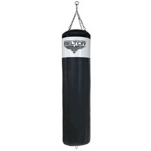 BELTOR WOREK BOKSERSKI 150/40cm / BOXING BAG "PRO X-FIGHTER" + BELT (mocny łańcuch – strong chain) czarny – black B2675