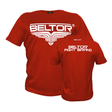 BELTOR BW T-SHIRT  FIGHT BRAND "CLASSIC" czerwony/red   XXL  B0547 *