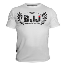 BELTOR BW T-SHIRT SLIM "BJJ"  biały/white L  B0908 *