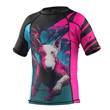 Short Sleeve Rashguard Kids Vivid Bulterier