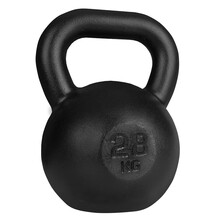 BELTOR PF LINE KETTLEBELL OBCIĄŻENIE ŻELIWNE 28kg PLATINUM FITNESS  CZARNY / BLACK P0001