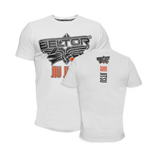 BELTOR BW T-SHIRT SLIM "JIU JITSU 01"  biały/white   XL  B0609 *