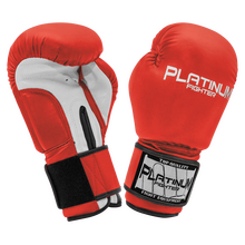 PLATINUM FIGHTER RĘKAWICE BOKSERSKIE SPARTACUS   8oz red/white B1095