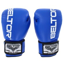 BELTOR RĘKAWICE BOKSERSKIE / BOXING GLOVES  "SPARRING"  14oz - niebieski/blue B0034
