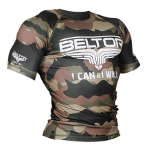 BELTOR BW RASHGUARD SHORT SLEEVE "ARMY" 01 moro/camo  XL    B0994 *