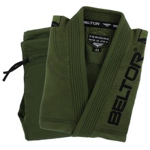 BELTOR BJJ GI / KIMONO "TRAINING" GI 450 GSM green/zielony A3 B2410