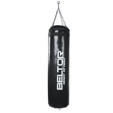 BELTOR WOREK BOKSERSKI 120/35cm / BOXING BAG "PRO X-FIGHTER" (mocny łańcuch – strong chain) czarny – black B1935