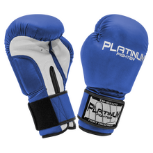 PLATINUM FIGHTER RĘKAWICE BOKSERSKIE SPARTACUS   16oz blue/white B1112