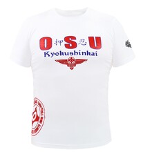 BELTOR BW T-SHIRT SLIM "KYOKUSHINKAI" biały/white XXL B0098 *