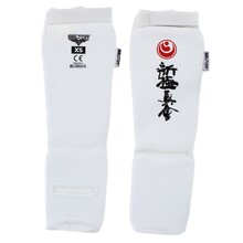 BELTOR KARATE OCHRANIACZE GOLENI I ŚRÓDSTOPIA / SHIN INSTEP GUARDS "KABE SHINKYOKUSHINKAI" biały/white    XS  B2204